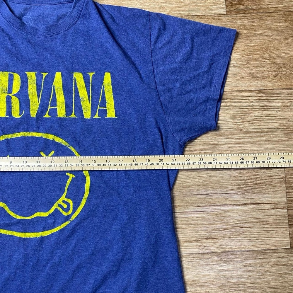 Nirvana band tee in blue and yellow - Picture 4 of 6